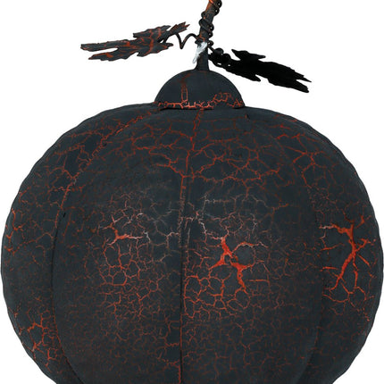 Halloween Decoratie Metalen Pompoen Met Licht 20cm van Fiestas Guirca koop je bij Partywinkel