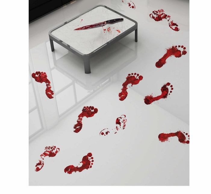 Halloween Decoratie Sticker Voetafdrukken van Fiestas Guirca koop je bij Partywinkel