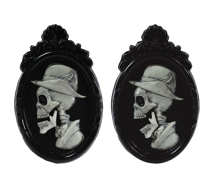 Halloween Deurbord Schedelportret 45cm van Fiestas Guirca koop je bij Partywinkel