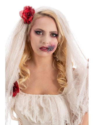 Costume da sposa fantasma Cristina da donna, 2 pezzi