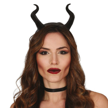 Halloween Duivel Hoorns Zwart van Fiestas Guirca koop je bij Partywinkel