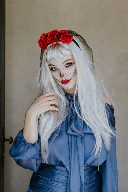Halloween Haarband Bruidssluier - Partywinkel - 5904555057678