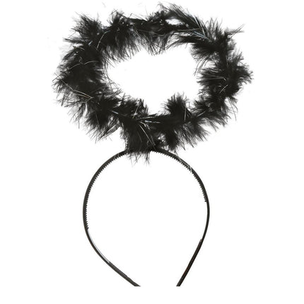 Halloween Haarband Engel Zwart van Fiestas Guirca koop je bij Partywinkel