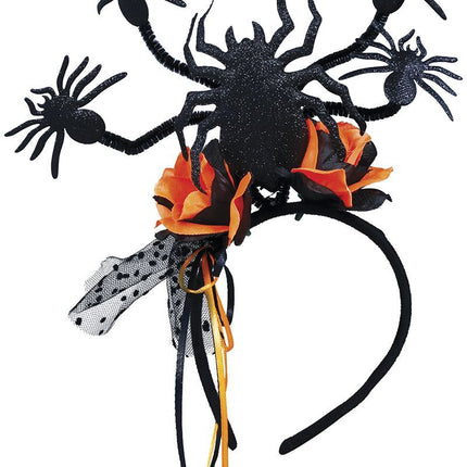 Halloween Haarband Spinnen En Bloemen van Fiestas Guirca koop je bij Partywinkel