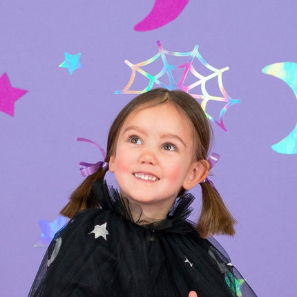 Halloween Haarband Spinnenweb 21cm van Partydeco koop je bij Partywinkel