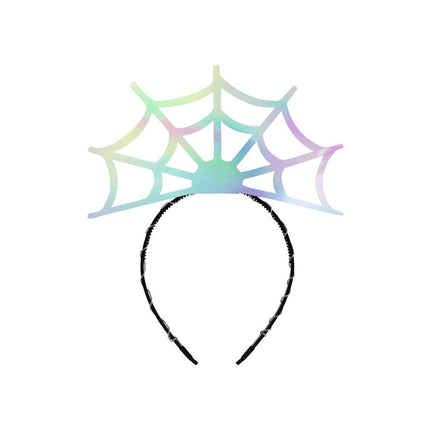 Halloween Haarband Spinnenweb 21cm van Partydeco koop je bij Partywinkel