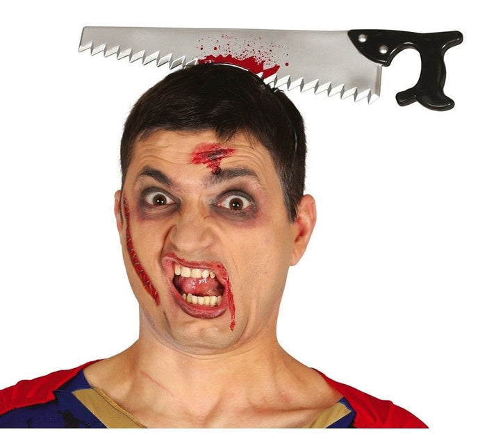 Halloween Haarband Zaag 36cm van Fiestas Guirca koop je bij Partywinkel