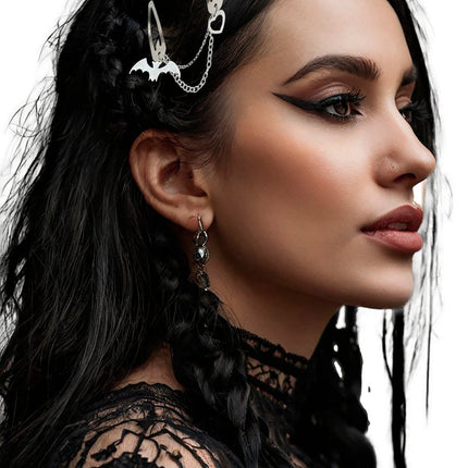 Halloween Haarclip Ketting Vleermuis En Hartje van Fiestas Guirca koop je bij Partywinkel