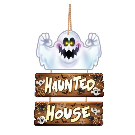 Halloween Hangdecoratie Haunted House 32cm - Partywinkel - 8434077268865