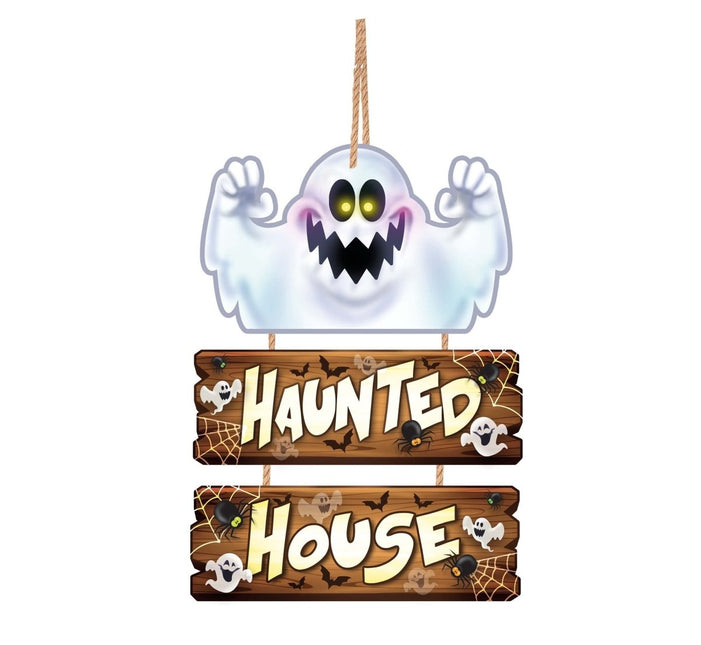 Halloween Hangdecoratie Haunted House 32cm - Partywinkel - 8434077268865