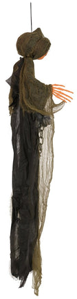 Halloween Hangdecoratie Pompoen Geest 98cm - Partywinkel - 8434077269763