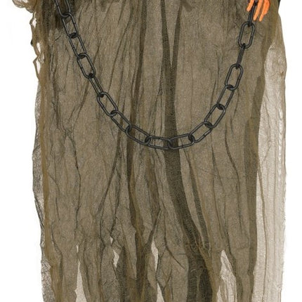 Halloween Hangdecoratie Pompoen Geest 98cm - Partywinkel - 8434077269763