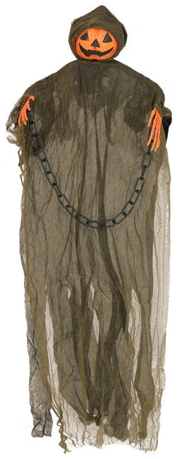 Halloween Hangdecoratie Pompoen Geest 98cm - Partywinkel - 8434077269763