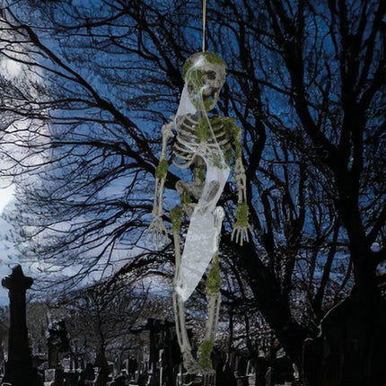 Halloween Hangdecoratie Skelet Met Mos 40cm van Fiestas Guirca koop je bij Partywinkel