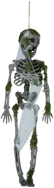 Halloween Hangdecoratie Skelet Met Mos 40cm van Fiestas Guirca koop je bij Partywinkel