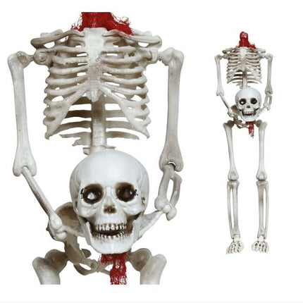 Halloween Hangdecoratie Skelet Zonder Hoofd 37cm - Partywinkel - 8434077248911