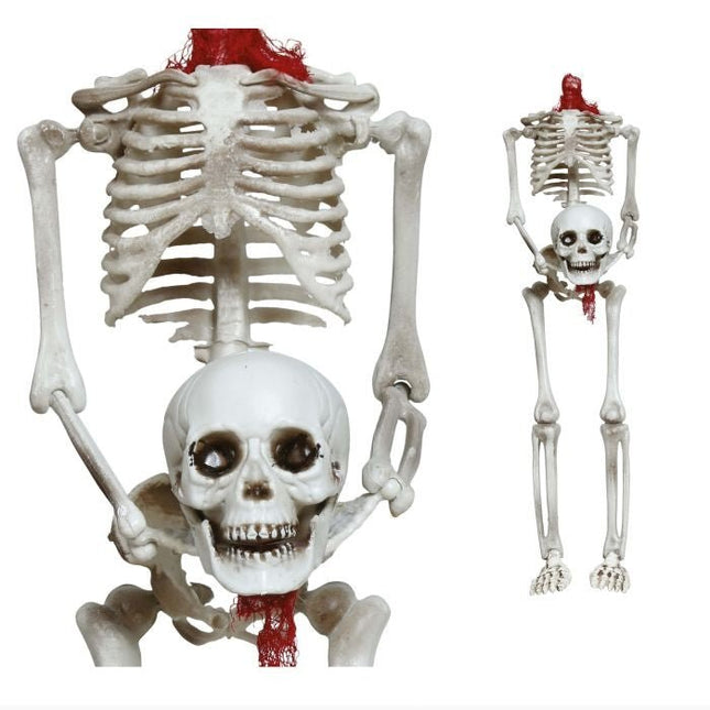 Halloween Hangdecoratie Skelet Zonder Hoofd 37cm - Partywinkel - 8434077248911