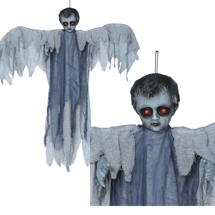 Halloween Hangdecoratie Wit Engel 1m - Partywinkel - 8434077248768