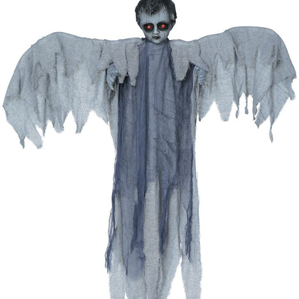 Halloween Hangdecoratie Wit Engel 1m - Partywinkel - 8434077248768