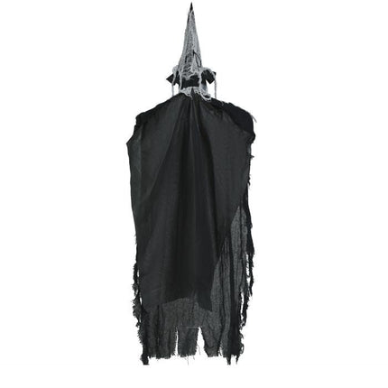 Halloween Hangdecoratie Zwart Heks 1,3m - Partywinkel - 8434077248720