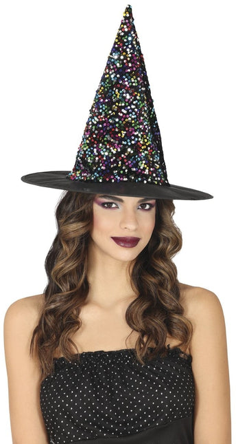 Halloween Heksenhoed Glitters - Partywinkel - 8434077135167