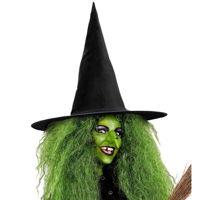 Halloween Heksenhoed Zwart Punt van Widmann koop je bij Partywinkel