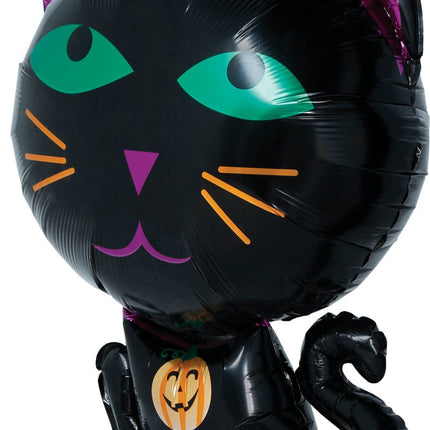 Halloween Helium Ballon Kat Leeg 60cm van Fiestas Guirca koop je bij Partywinkel
