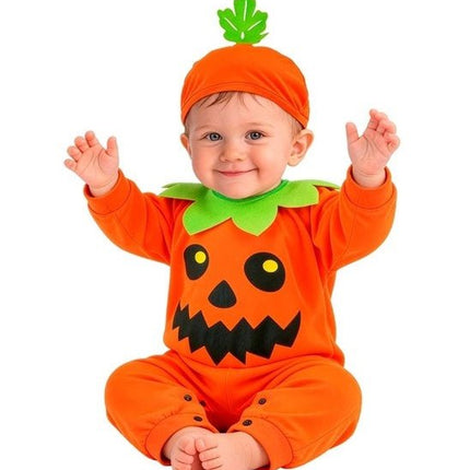 Halloween Jumpsuit Baby Pompoen 2 delig van Widmann koop je bij Partywinkel
