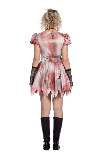 Halloween jurk kort met bloed - Partywinkel - 8720059071845