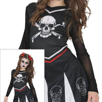 Halloween Jurk Meisje Gothic Cheerleader van Fiestas Guirca koop je bij Partywinkel