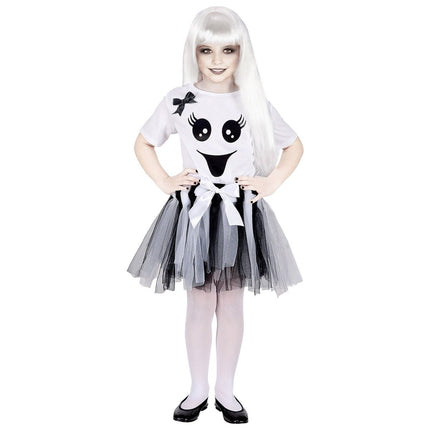 Halloween Jurk Meisje Skelet van Widmann koop je bij Partywinkel