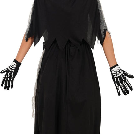 Halloween Jurk Meisje Skelet Reaper van Fiestas Guirca koop je bij Partywinkel
