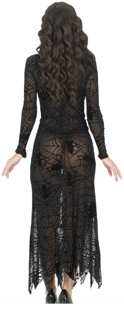 Halloween Jurk Zwart Dames Gothic Kant van Fiestas Guirca koop je bij Partywinkel
