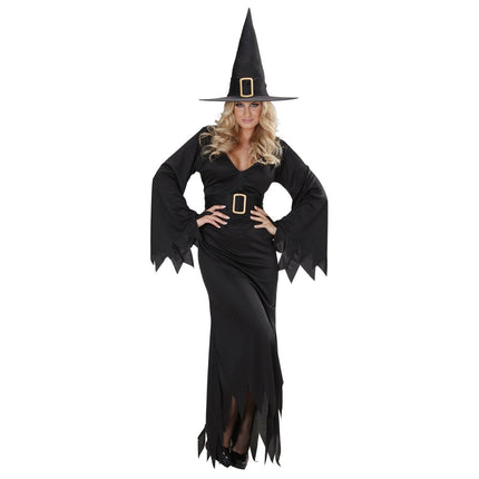 Halloween Jurk Zwart Heks van Widmann koop je bij Partywinkel
