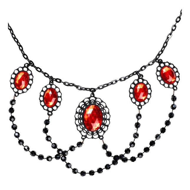 Halloween Ketting Met Stenen van Widmann koop je bij Partywinkel