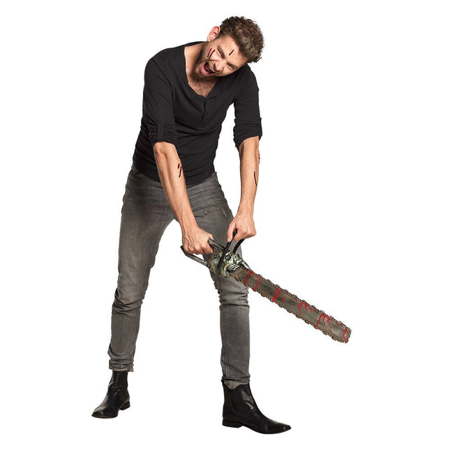 Halloween Kettingzaag Bloederig 53cm van Boland koop je bij Partywinkel