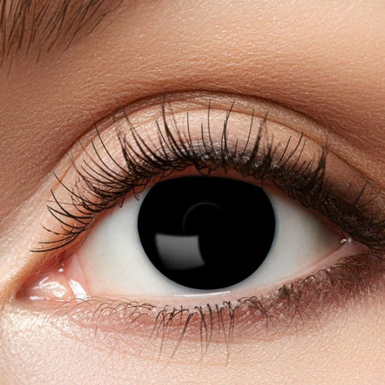 Halloween Kleurlenzen Zwart van Partychimp koop je bij Partywinkel