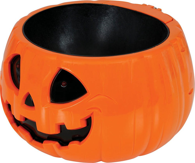 Halloween Kom Pompoen Licht, Geluid En Beweging 15cm van Fiestas Guirca koop je bij Partywinkel