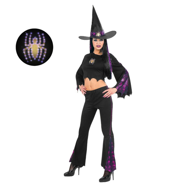Halloween Kostuum Dames Heks Spin van Widmann koop je bij Partywinkel