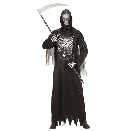 Halloween Kostuum Heren Reaper Skelet van Widmann koop je bij Partywinkel