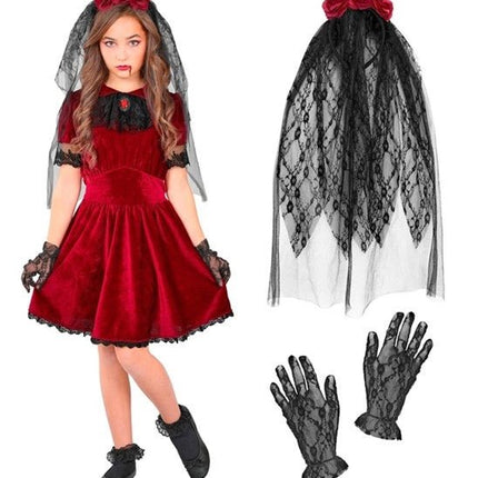 Halloween Kostuum Kind Gothic Vampierbruid van Widmann koop je bij Partywinkel