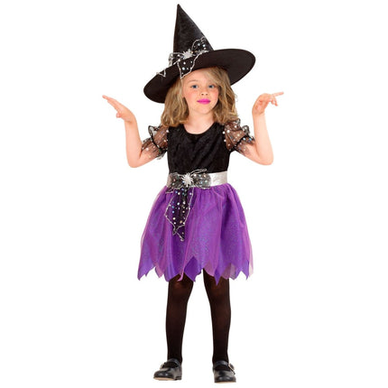 Halloween Kostuum Meisje Heks 2 delig van Widmann koop je bij Partywinkel