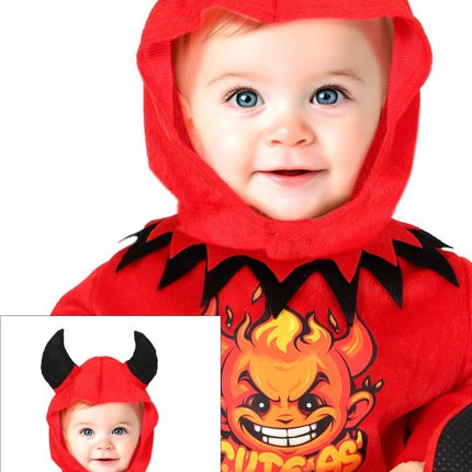 Halloween Kostuum Rood Baby Duivel van Fiestas Guirca koop je bij Partywinkel