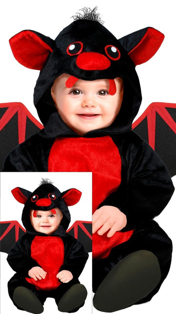 Halloween Kostuum Rood Baby Vleermuis van Fiestas Guirca koop je bij Partywinkel