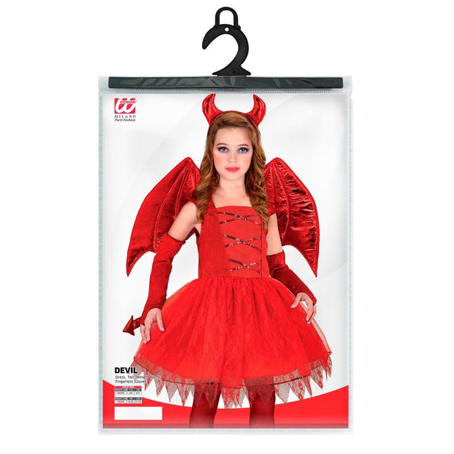 Halloween Kostuum Rood Meisje Duicel 6 delig van Widmann koop je bij Partywinkel