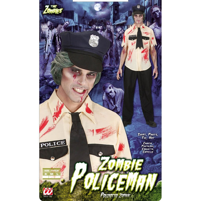 Halloween Kostuum Zombie Politie van Widmann koop je bij Partywinkel