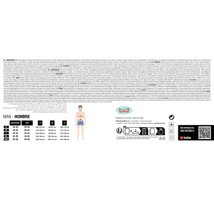 Halloween Kostuum Zwart Wit Geest van Fiestas Guirca koop je bij Partywinkel
