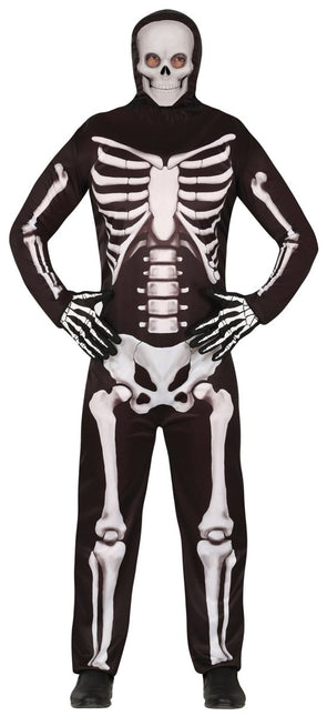 Halloween Kostuum Zwart Wit Skelet 2 delig van Fiestas Guirca koop je bij Partywinkel