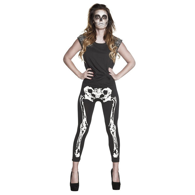 Halloween Legging Skelet van Boland koop je bij Partywinkel