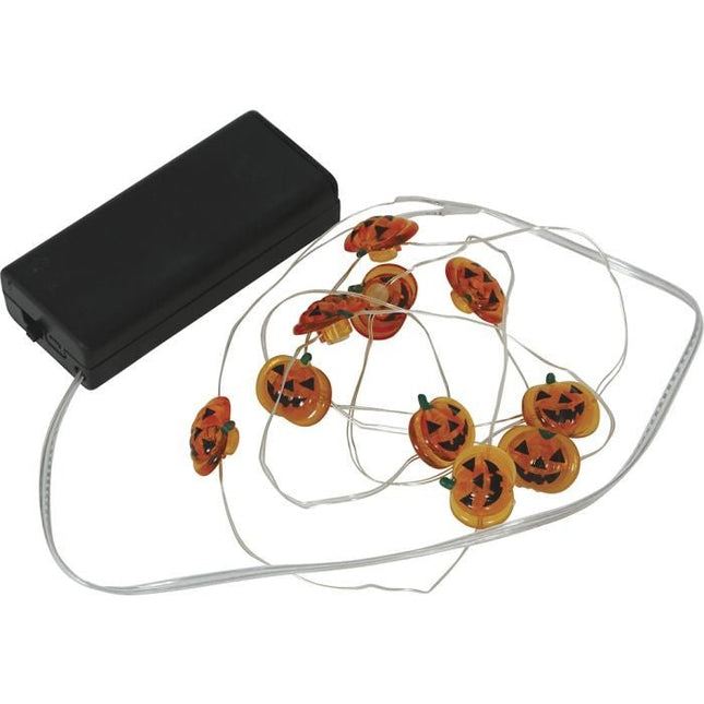Halloween Lichtsnoer Pompoenen 1,2m - Partywinkel - 8434077249987